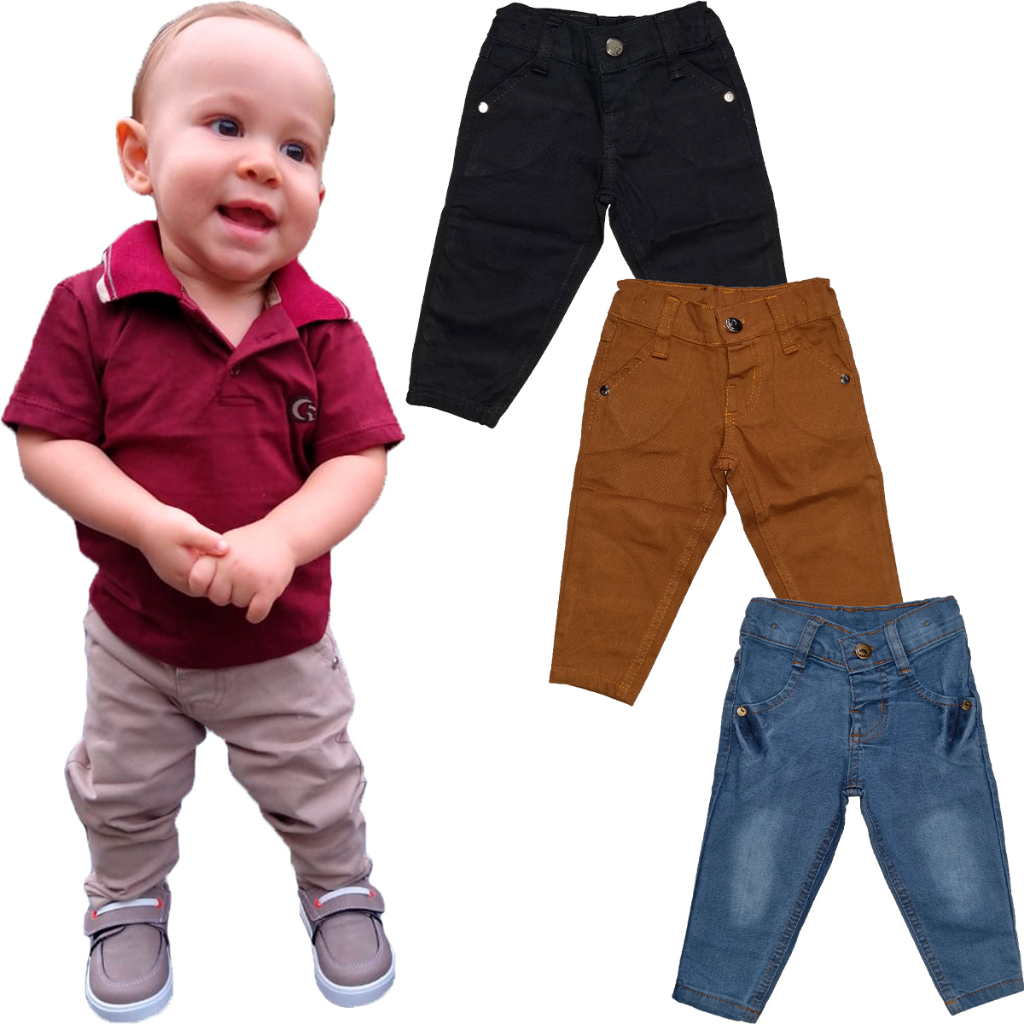 Calça jeans infantil masculina hot sale bebe