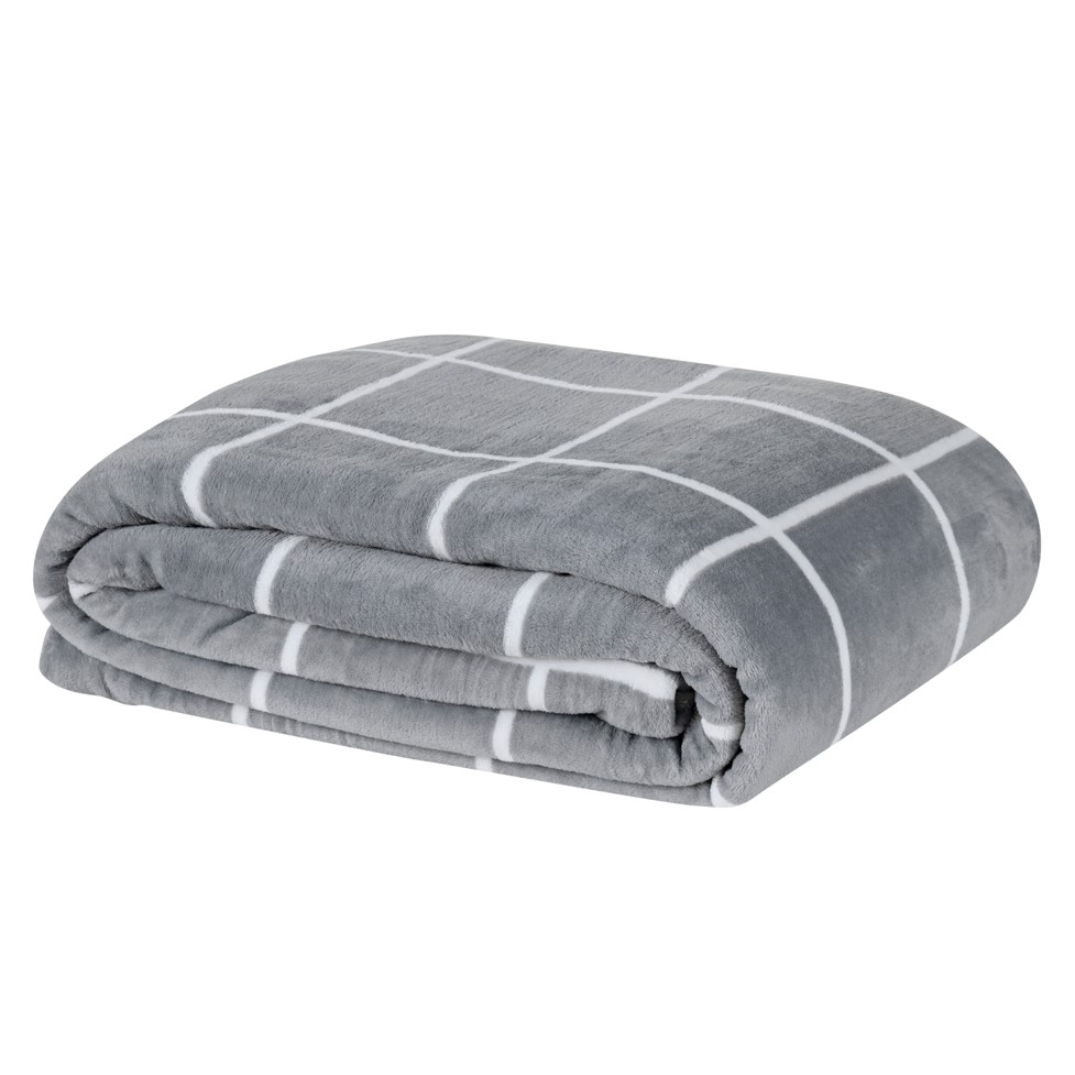 Manta Cobertor Austin Casal Queen Flannel Antialérgica 200g 1 Peça