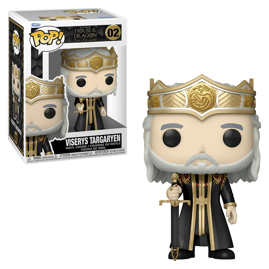 FUNKO POP ANIMATION HOUSE THE DRAGON - VISERYS TARGARYEN 02 NOVO ORIGINAL