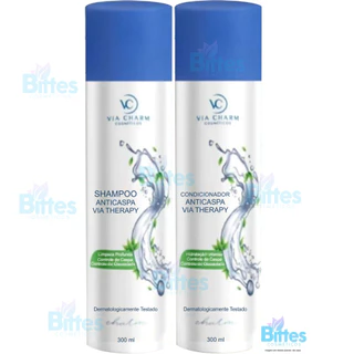SHAMPOO E CONDICIONADOR ANTICASPA VIA CHARM COSMÉTICOS CONTROLA E CASPA E A OLEOSIDADE