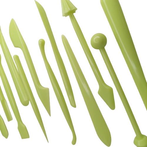 Kit Estecas Ferramentas Plástico Biscuit Confeitaria 12 Peças