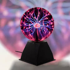 Bola de plasma Luz Tocar Sonido Sensible Esfera Lámpara de Plasma Magia  Globo USB Lightning Bola de Cristal Rayo Carnaval Ambiente Luces Noche
