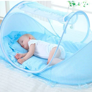 Berço Tenda Bercinho De Bebe Portátil Com Mosquiteiro Dobrável Infantil Recém Nascido Cercadinho