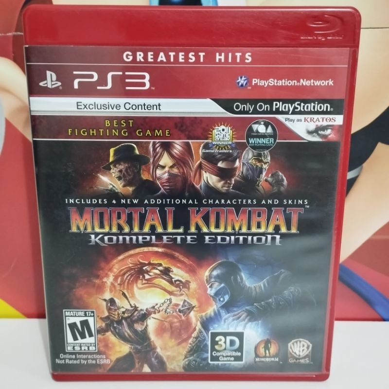 Mortal Kombat Komplete Edition Seminovo Mídia Física Original PS3 ...