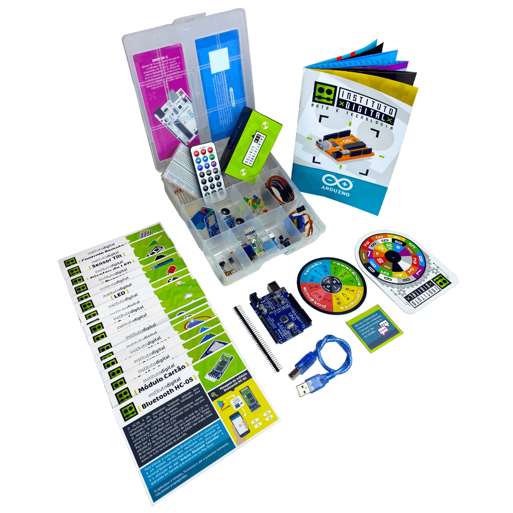 Kit Uno Iniciante 5 Completo Para Arduino 114 Peças Tutorial a pronta ...