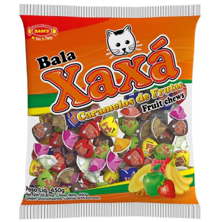 Bala Mastigável Frutas Sortidas Xaxa Sams 450g