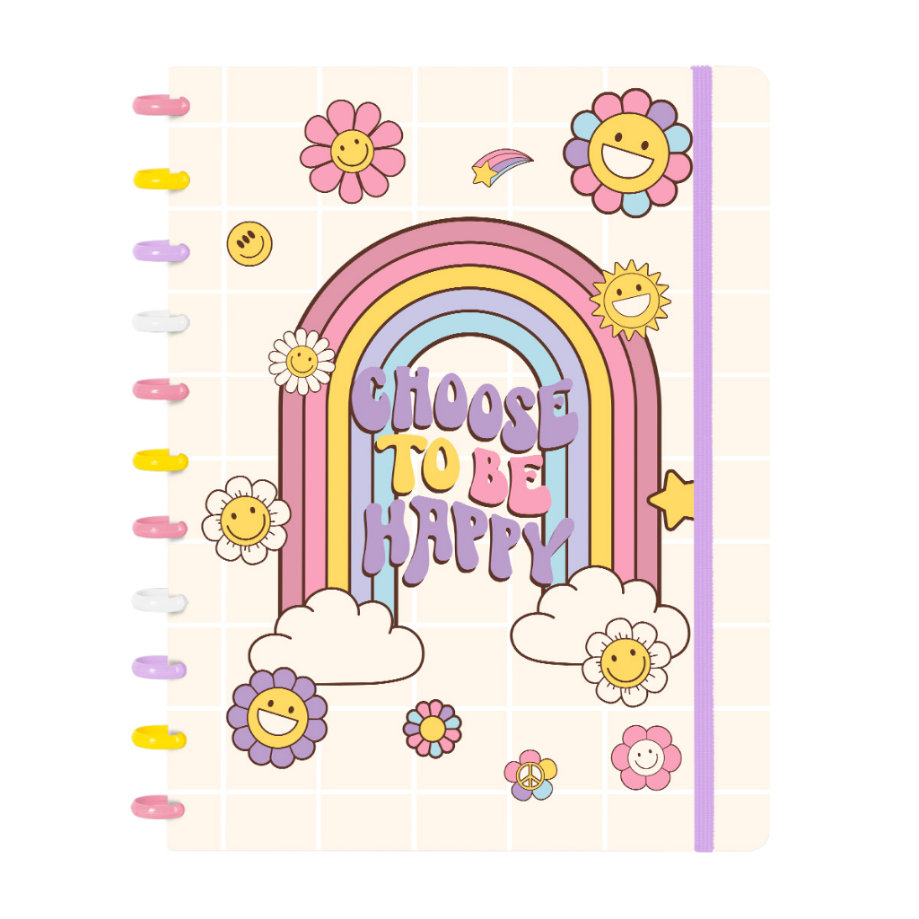 Caderno De Disco Inteligente ISCOOL Disc Grande 80 Folhas Retro Shopee Brasil