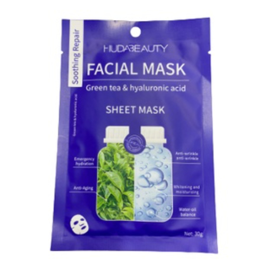 Mascara Facial de Tecido de Algodão Hidrata Firmeza Atenua Linhas