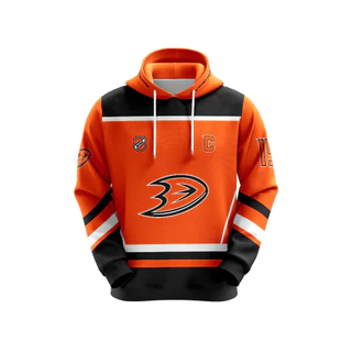 MOLETOM ANAHEIM DUCKS SUPER PATOS LARANJA FULL REF:0612