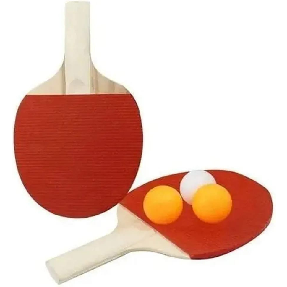 Kit Raquete ping pong acompanha raquete e 3 bolinhas | Shopee Brasil