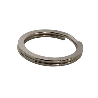 Argola chata Italiana para chaveiro 30mm (30-peças)