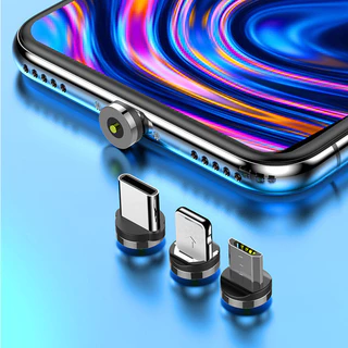 Plugues para Cabo Magnético Carregamento Rápido Android iPhone