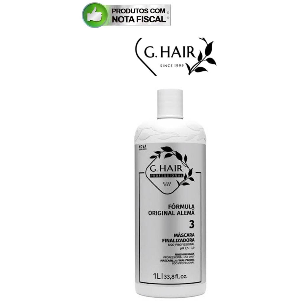 MÁSCARA FINALIZADORA PASSO 3 -FÓRMULA ALEMÃ GHAIR 1000ML. | Shopee Brasil