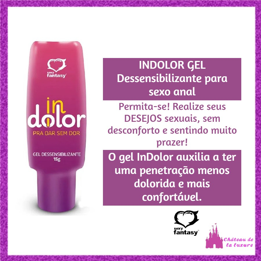 Gel Indolor Dessensibilizante Facilitador Anal G Escolha A Quantidade Shopee Brasil