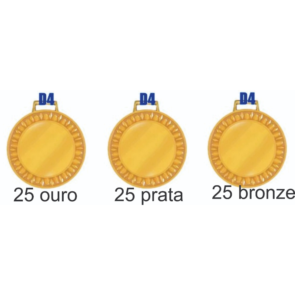 MEDALHAS ESPORTIVAS PREMIAÇÃO HONRA AO MÉRITO 36 MM - CRESPAR