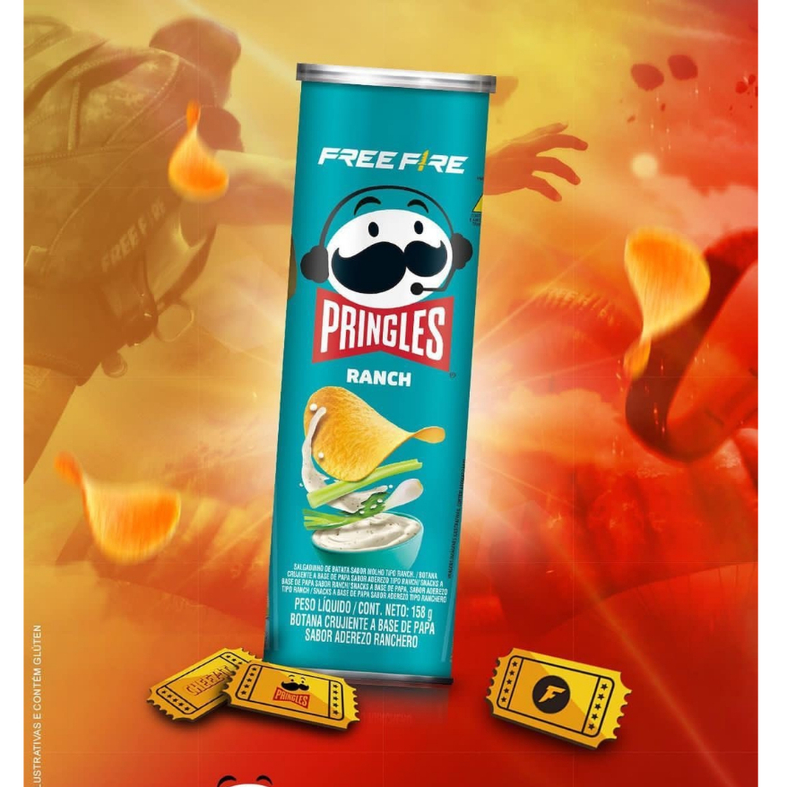 Batata Pringles Ranch Free Fire 158G