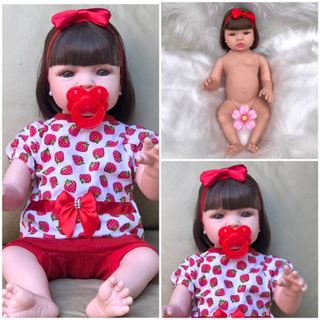 Boneca Reborn Bebe Real Realista Menina Nicole Girafinha 55cm