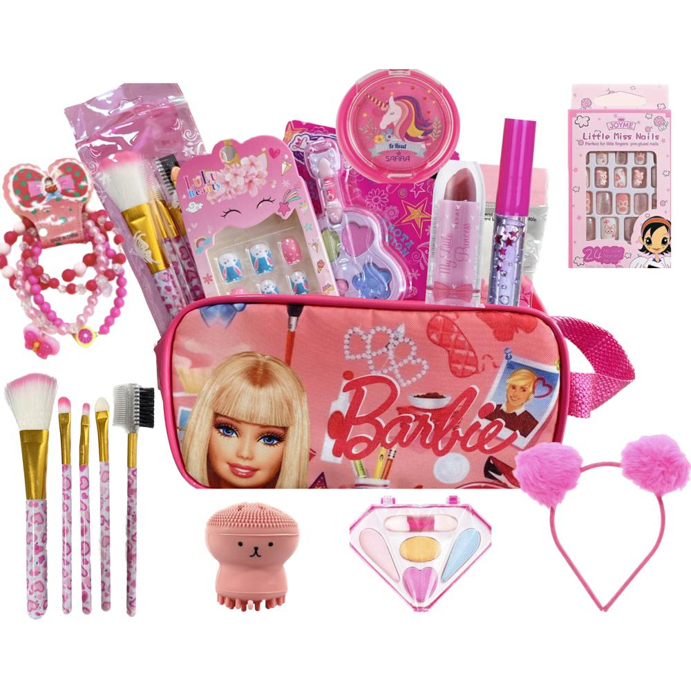 Kit De Maquiagem Infantil + Maleta Barbie, Kit Infantil De Maquiagem ...