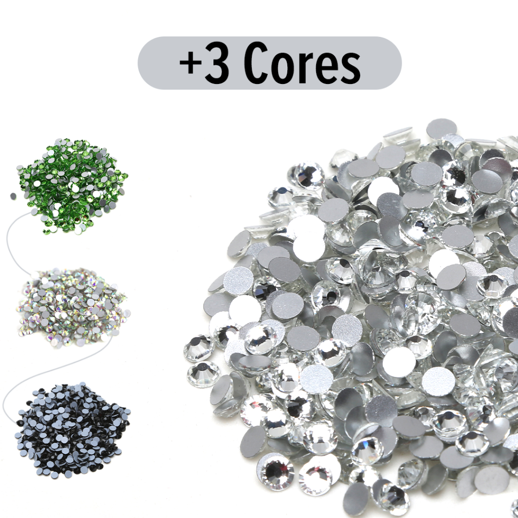 Strass Para Unha Semelhante Swarovski Cristal - Com 1440 Unidades - BRX