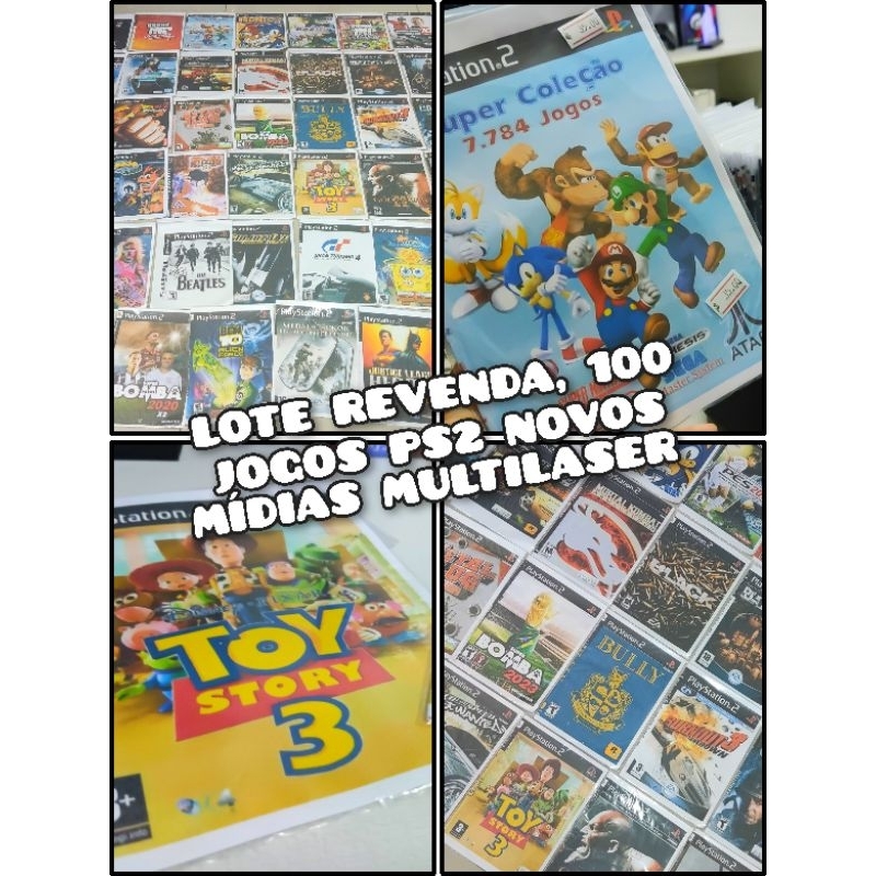 Jogos Novos de Ps2 Mídias Multilaser Alta Qualidade, Pack Jogos de