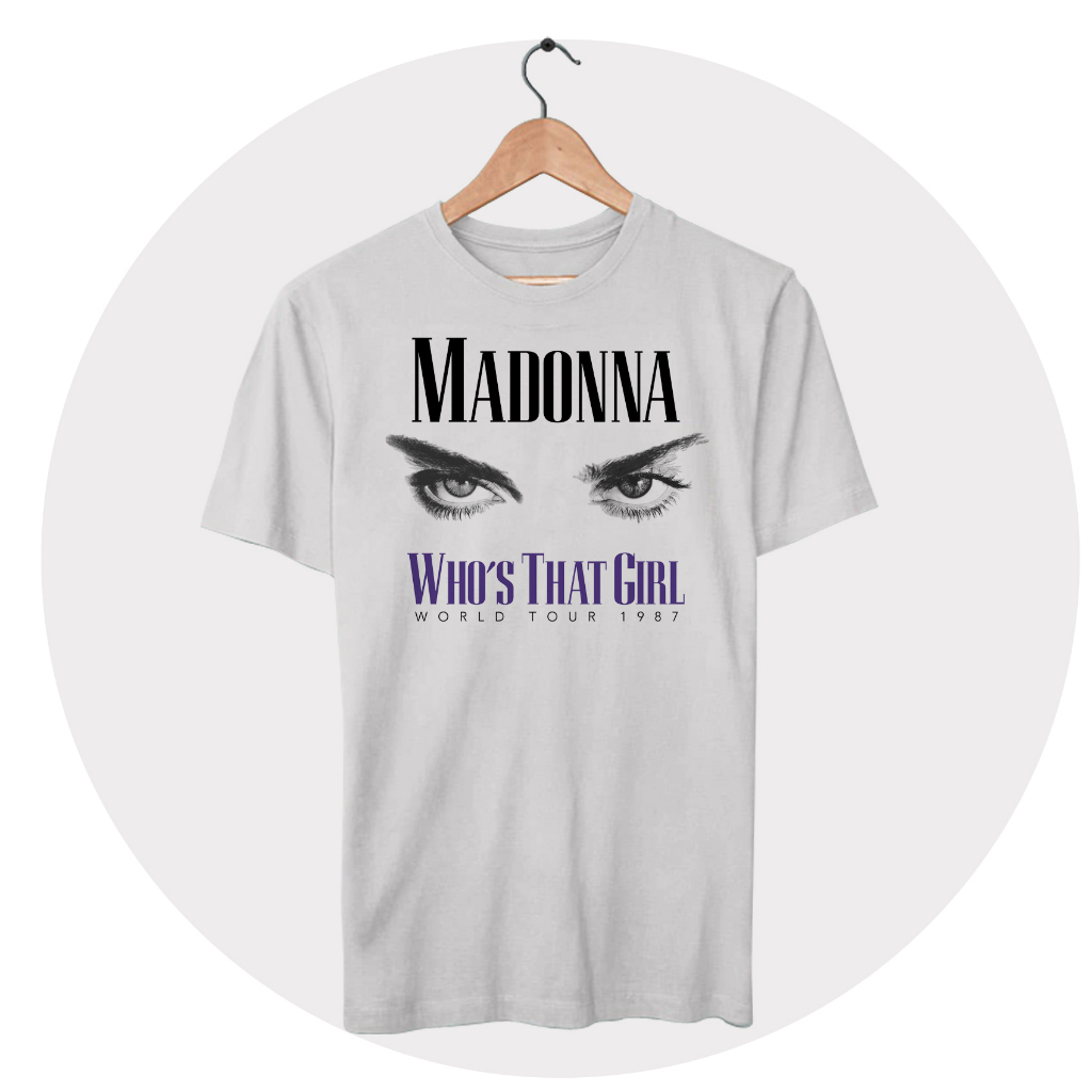 MADONNA Who's That Girl Tシャツ Camiseta Madonna Who's That Girl Tour | Shopee Brasil