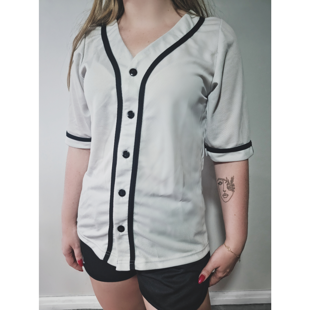 Camisa feminina hot sale baseball