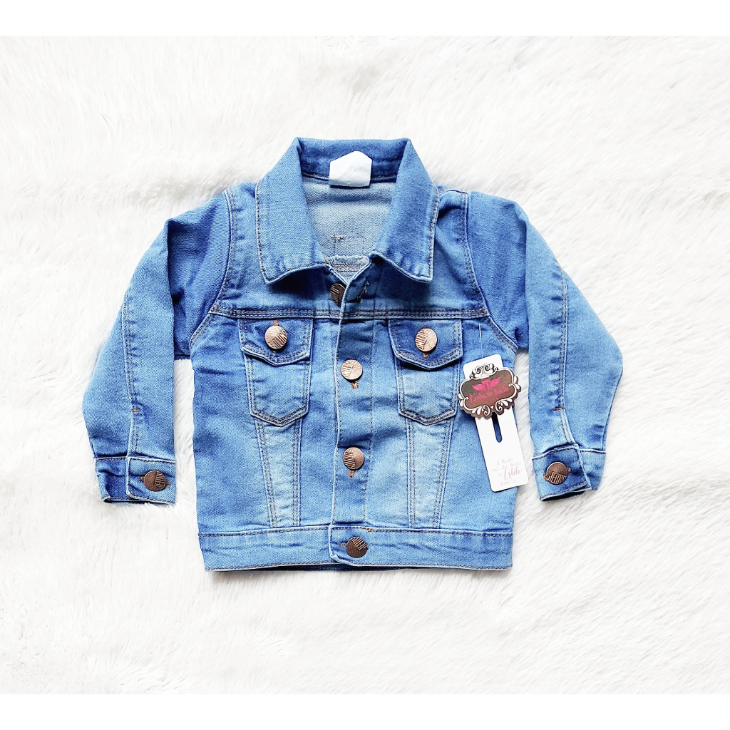 Jaqueta Infantil Menina Jeans Bebê Infantil Juvenil