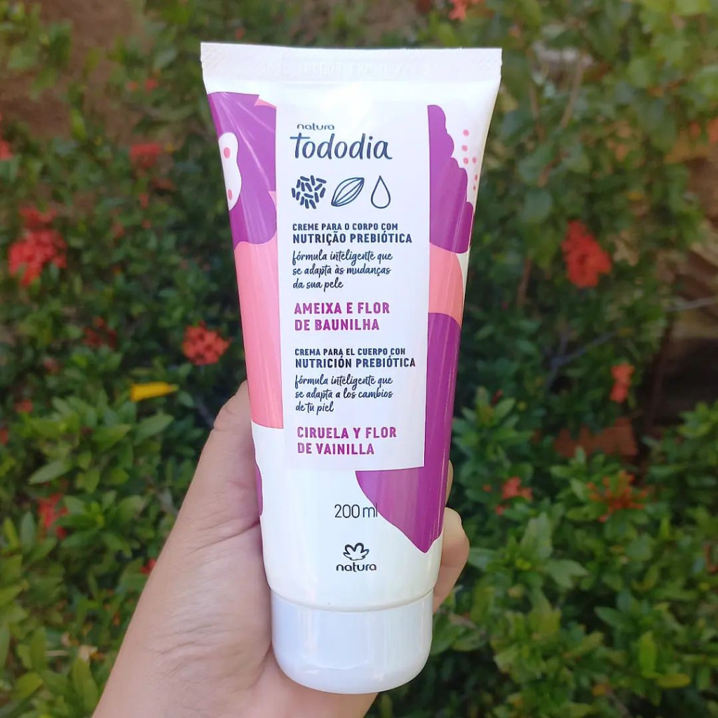 Creme Hidratante Corporal Natura Tododia Ameixa e Flor de Baunilha ...