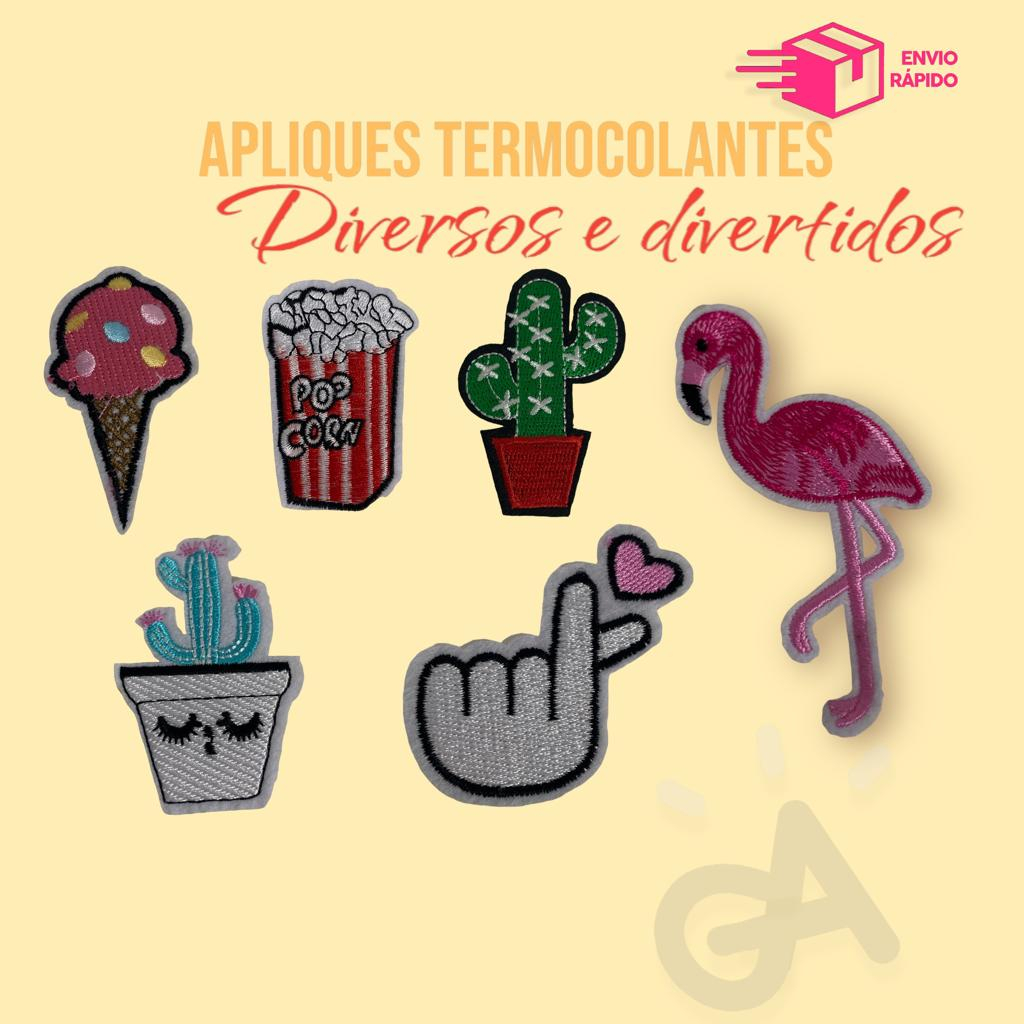 Aplique Termocolante Adesivo de Roupa Patch Bordado | Shopee Brasil