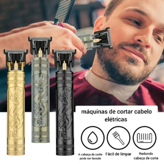 Máquina de Cortar Cabelo, Barba profissional vintage T9 | Shopee Brasil