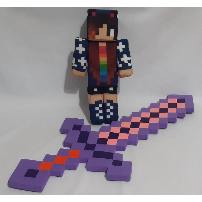Boneco de pelúcia zr Toys Minecraft: Enderman em Promoção na Americanas