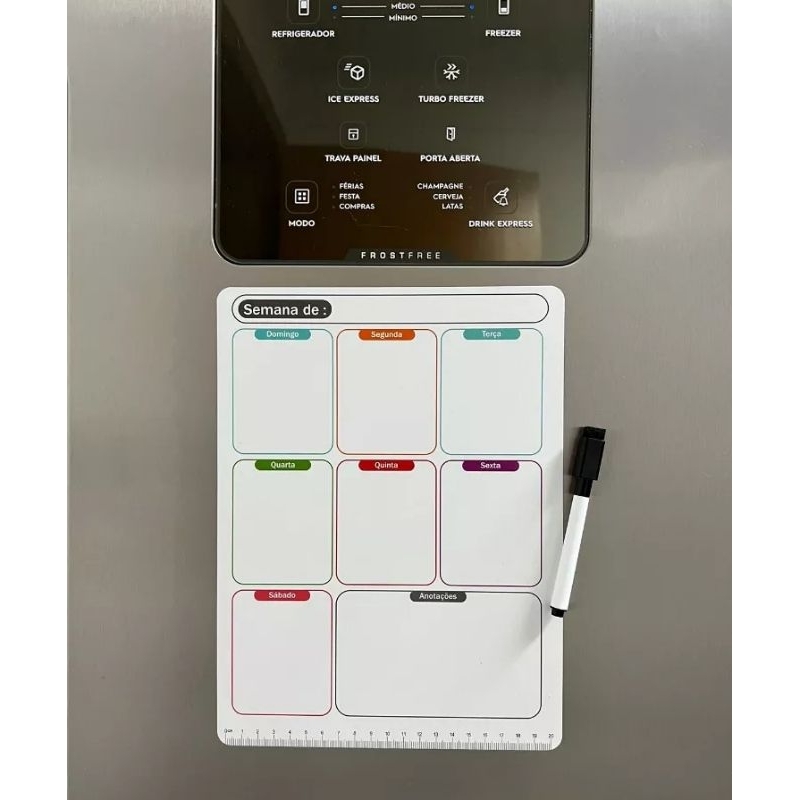 Planner Semanal Planejamento Magnético Imã De Geladeira | Shopee Brasil