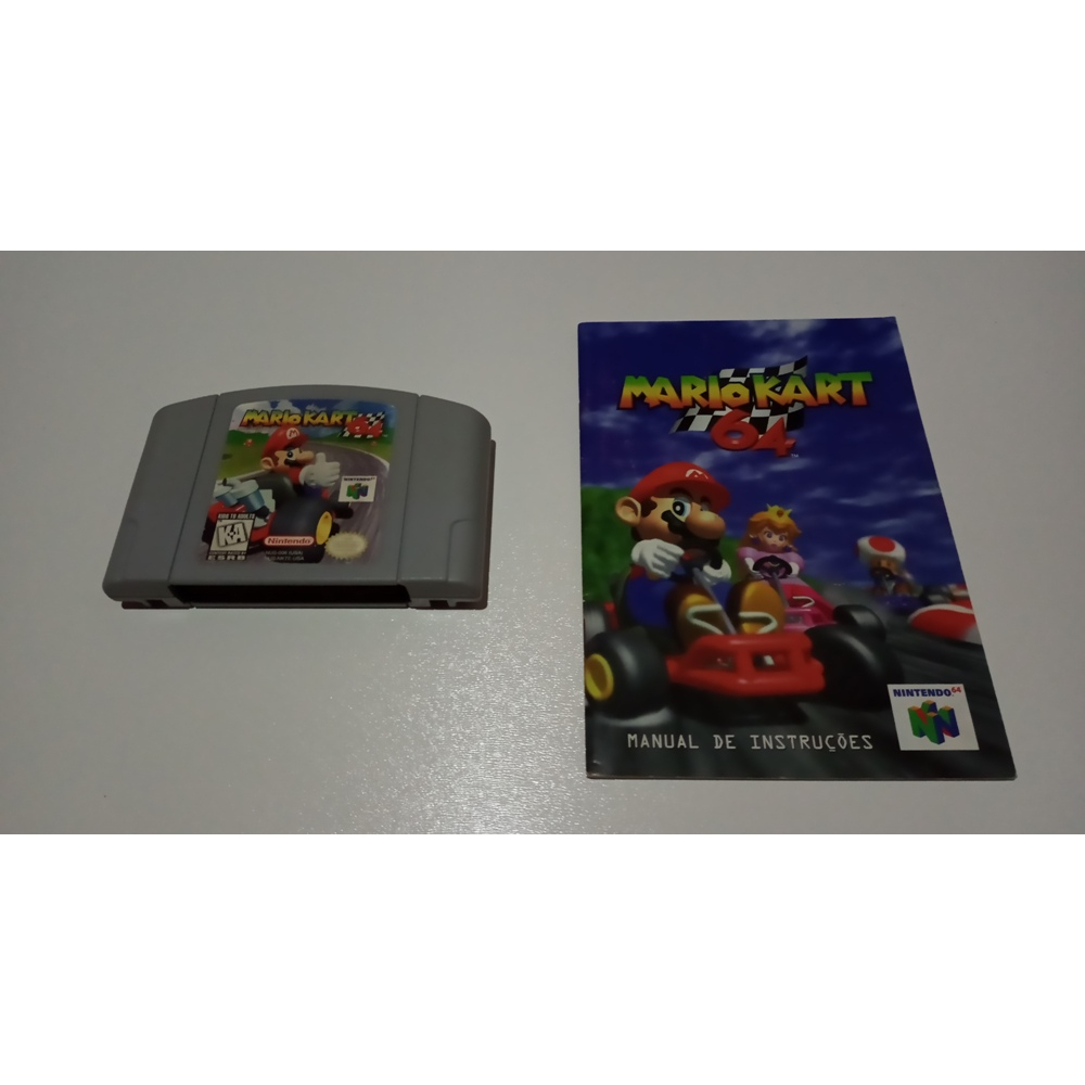 Nintendo 64 + Jogo Mario Kart ou MARIO 64 Completinho Pronto Para Jogar