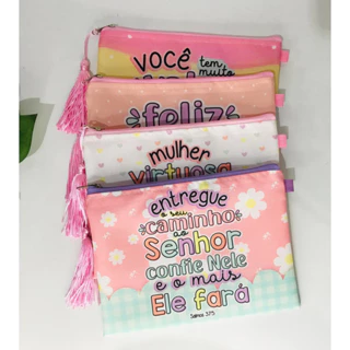 kit com 4 necessaires tema religioso em Oferta na Shopee