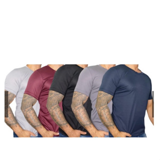 KIT 5 - Camisa DRY FIT Masculina Treino Bike Academia Corrida Masculina Promoção