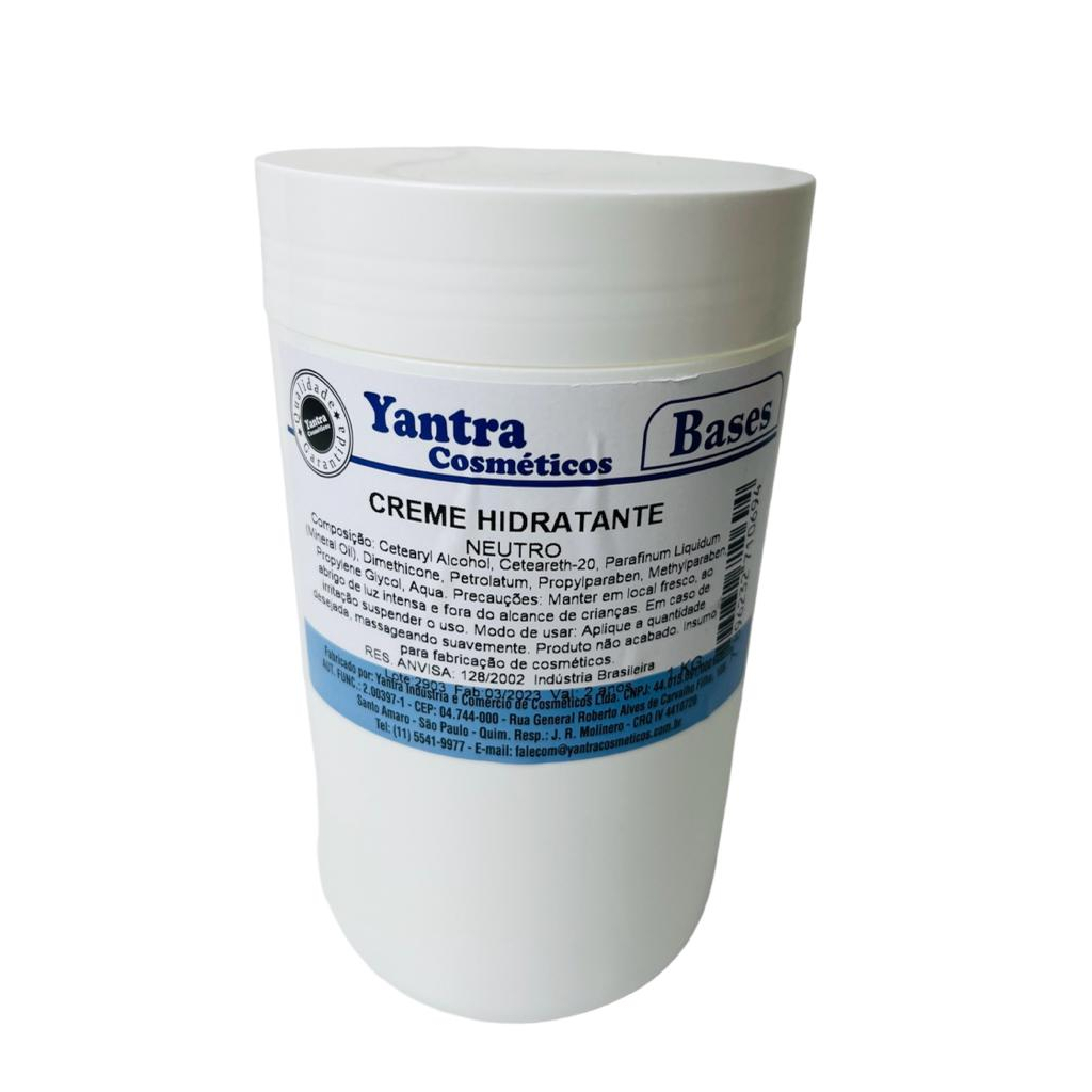Base Creme Hidratante Neutro Pronto - 1 Kg - Yantra Cosméticos