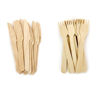 Talheres De Madeira 16cm 120 Un