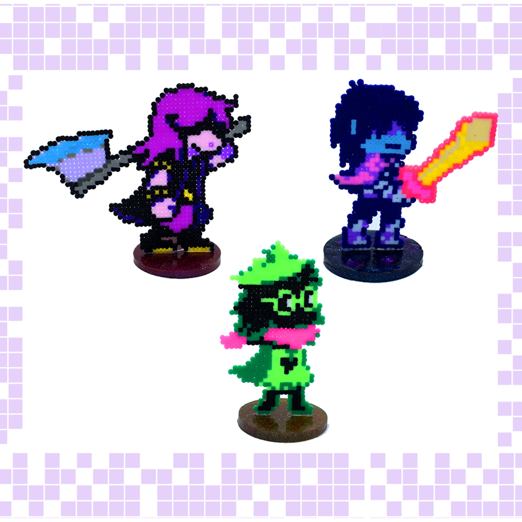 Deltarune Undertale Chaveiro, Imã ou Figura Pixel Art Bead Perler