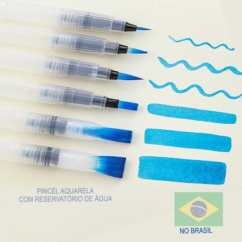 PINCEL com reservatório de água para AQUARELA WaterBrush caneta d'agua