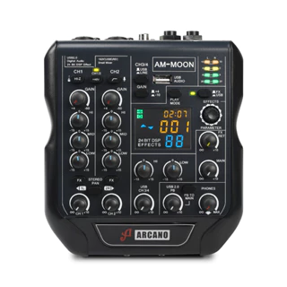 Mesa de som e interface USB Arcano AM-MOON compacta C/ Pequenas bolhas na pintura