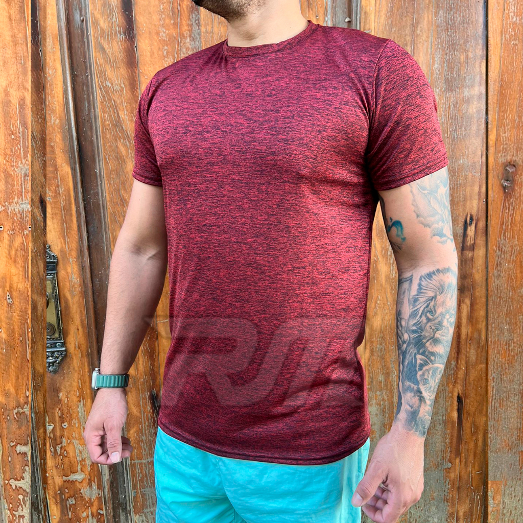 Camisa Camiseta Masculina Dry-Fit Academia 90% Poliester Dri fit