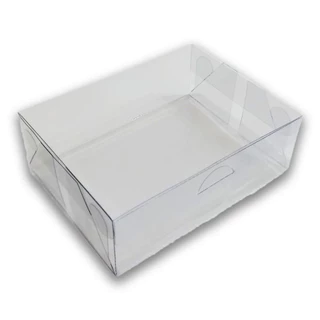 Caixa para Presente 15x11x5 cm Acetato Transparente kit 10 até 40 caixas Embala Cristal