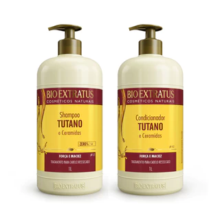 Kit Tutano Shampoo e Condicionador Bio Extratus - 1L Força e Maciez