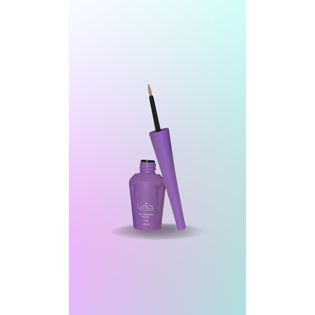 HB102144 DELINEADOR PINCEL PONTA FINA PRETO LIQUIDO - LYRICS