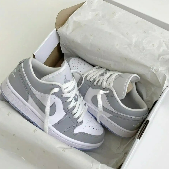 Tenis Air Jordan Low Nike Masculino Tenis Jordan Low "Wolf Gray