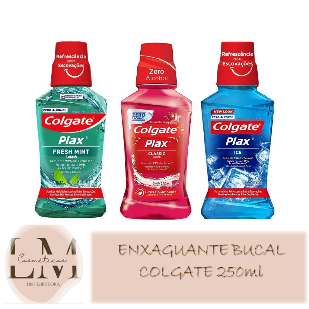 Enxaguante Bucal Colgate Plax 250ml (Escolha o tipo) | Shopee Brasil