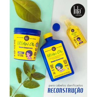 Kit Argan Oil Completo ( Shampoo, Máscara e Óleo) Lola Cosmetics