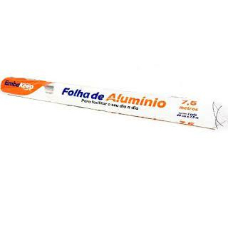 Rolo de Papel Alumínio com Sistema de Corte Bompack - 45cm x 65m 45x65 -  Unidade