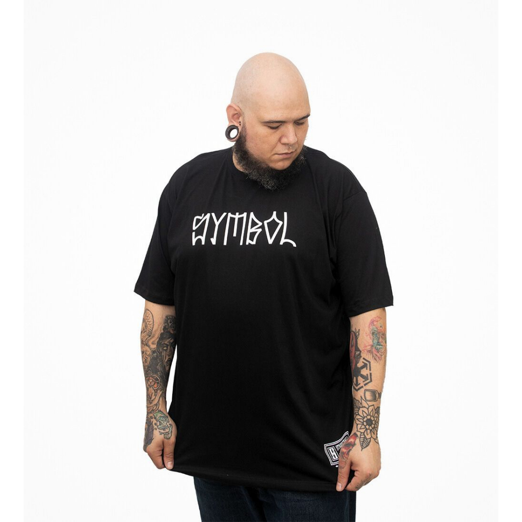 Camiseta Masculina Plus Size Oversized Camisa Symbol Streetwear