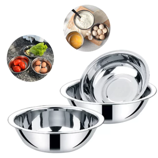3 Tigelas Bowls Inox Redondas Multiuso Cozinha Salada